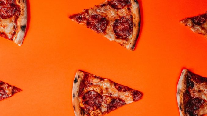 Pizza för speciella tillfällen illustration