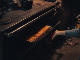 Pizza och barnens fantasi illustration